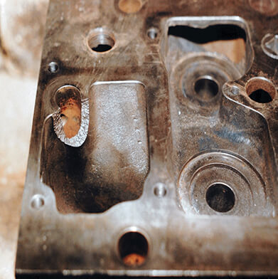 Paxman Cylinder Head Before